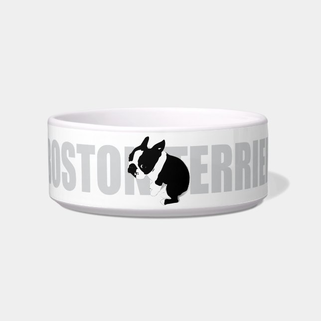 Boston Terrier Keramik Pet Bowl Napf (Vorderseite)