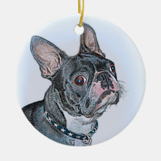 Boston Terrier Keramikornament