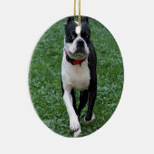 Boston-Terrier Keramikornament (Rechts)