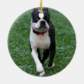 Boston-Terrier Keramikornament (Hinten)
