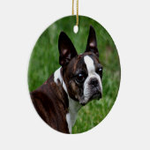 Boston Terrier Keramikornament (Rechts)