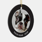 Boston Terrier Keramikornament (Rechts)