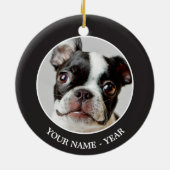 Boston Terrier Keramikornament (Hinten)