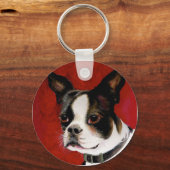 Boston Terrier Key Chain Schlüsselanhänger (Vorderseite)
