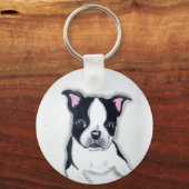 Boston Terrier Key Chain Schlüsselanhänger (Vorderseite)