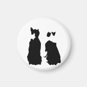 BOSTON TERRIER KOTARO & TEN TEN MAGNET (Vorne)