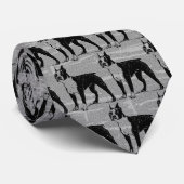 Boston Terrier Krawatte (Gerollt)