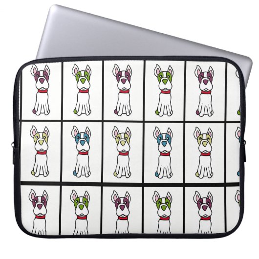 Boston Terrier Laptop Sleeve (Vorderseite)