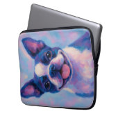 Boston Terrier Laptop Sleeve (Vorderseite Links)