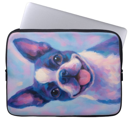 Boston Terrier Laptop Sleeve (Vorderseite)