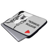 Boston Terrier Laptopschutzhülle (Vorne Knopf)