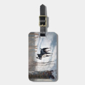 Boston Terrier lässt es Weihnachten Gepäckanhänger (Vorderseite vertikal)