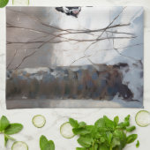 Boston Terrier lässt es Weihnachten Geschirrtuch (Gefaltet)