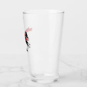 Boston Terrier Laufen Scarf Personalisiert Glas (Links)