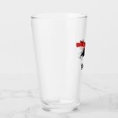 Boston Terrier Laufen Scarf Personalisiert Glas (Rechts)