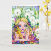 Boston Terrier - leere Karte (Gelbe Blume)