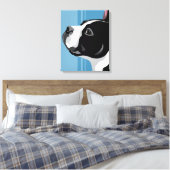 Boston Terrier Leinwand Art (Insitu (Schlafzimmer))