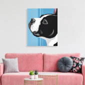 Boston Terrier Leinwand Art (Insitu (Wohnzimmer))