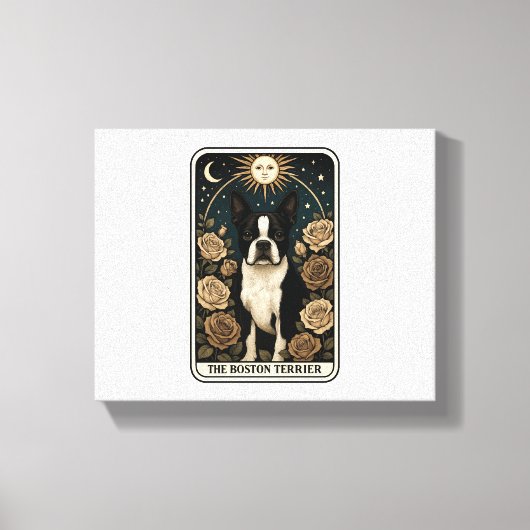 Boston-Terrier Leinwanddruck (Vorderseite)