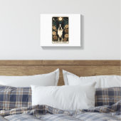 Boston-Terrier Leinwanddruck (Insitu (Schlafzimmer))