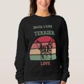 Boston Terrier Liebe 160 Sweatshirt (Vorderseite)