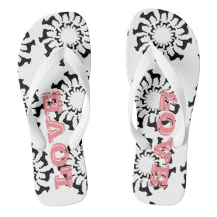 Boston Terrier Liebe Badesandalen