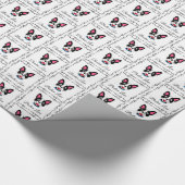 Boston Terrier Liebe Geschenkpapier (Ecke)