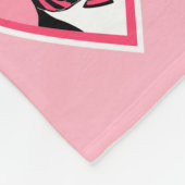 Boston-Terrier-Liebe-Herz-Muster-Fleece-Decke Fleecedecke (Ecke)