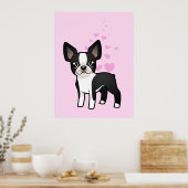 Boston Terrier Liebe Poster (Küche)
