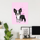 Boston Terrier Liebe Poster (Heimbüro)