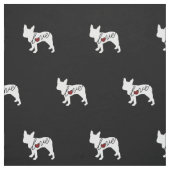 Boston-Terrier-Liebe Stoff (Muster)