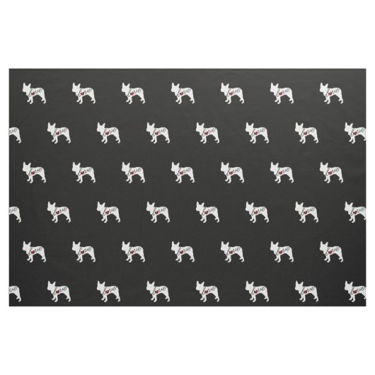 Boston-Terrier-Liebe Stoff (Fat Quarter (45,7 x 55,9 cm))