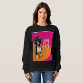 Boston Terrier Liebe Sweatshirt (Vorne ganz)
