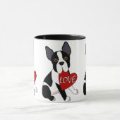 Boston-Terrier-Liebe Tasse (Zentrum)