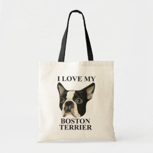 Boston-Terrier-Liebe Tragetasche