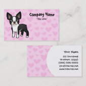 Boston-Terrier-Liebe Visitenkarte (Vorne/Hinten)