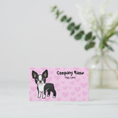 Boston-Terrier-Liebe Visitenkarte (Stehend Vorderseite)