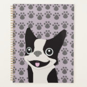 Boston Terrier, Lila Flieder Planer (Vorderseite)
