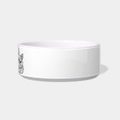 Boston Terrier Line Art personalized bowl Napf (Rechts)