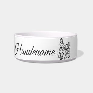 Boston Terrier Line Art personalized bowl Napf