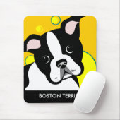 Boston Terrier Lover Mouse Pad Mousepad (Mit Mouse)