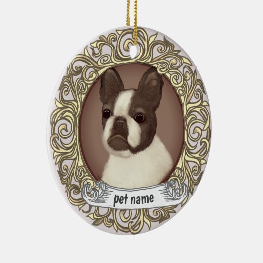 Boston Terrier Loving Memory Ornament (Rechts)