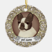 Boston Terrier Loving Memory Ornament (Vorne)