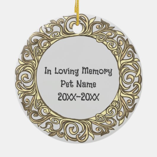 Boston Terrier Loving Memory Ornament (Hinten)