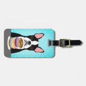 Boston Terrier Luggage Tags Gepäckanhänger (Vorderseite horizontal)
