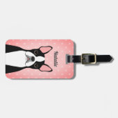 Boston Terrier Luggage Tags Gepäckanhänger (Vorderseite horizontal)