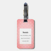 Boston Terrier Luggage Tags Gepäckanhänger (Rückseite vertikal)