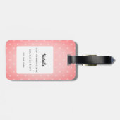 Boston Terrier Luggage Tags Gepäckanhänger (Rückseite horizontal)