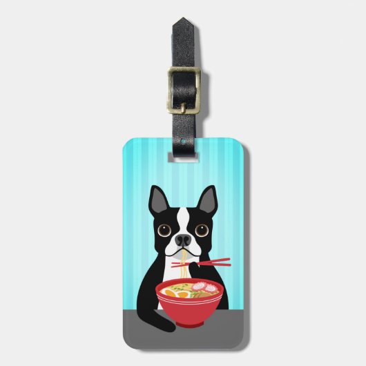 Boston Terrier Luggage Tags Gepäckanhänger (Vorderseite vertikal)