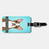 Boston Terrier Luggage Tags Gepäckanhänger (Vorderseite horizontal)